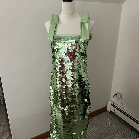 COPY - Tuckernuck Green Sequin Dress - Picture 1 of 3